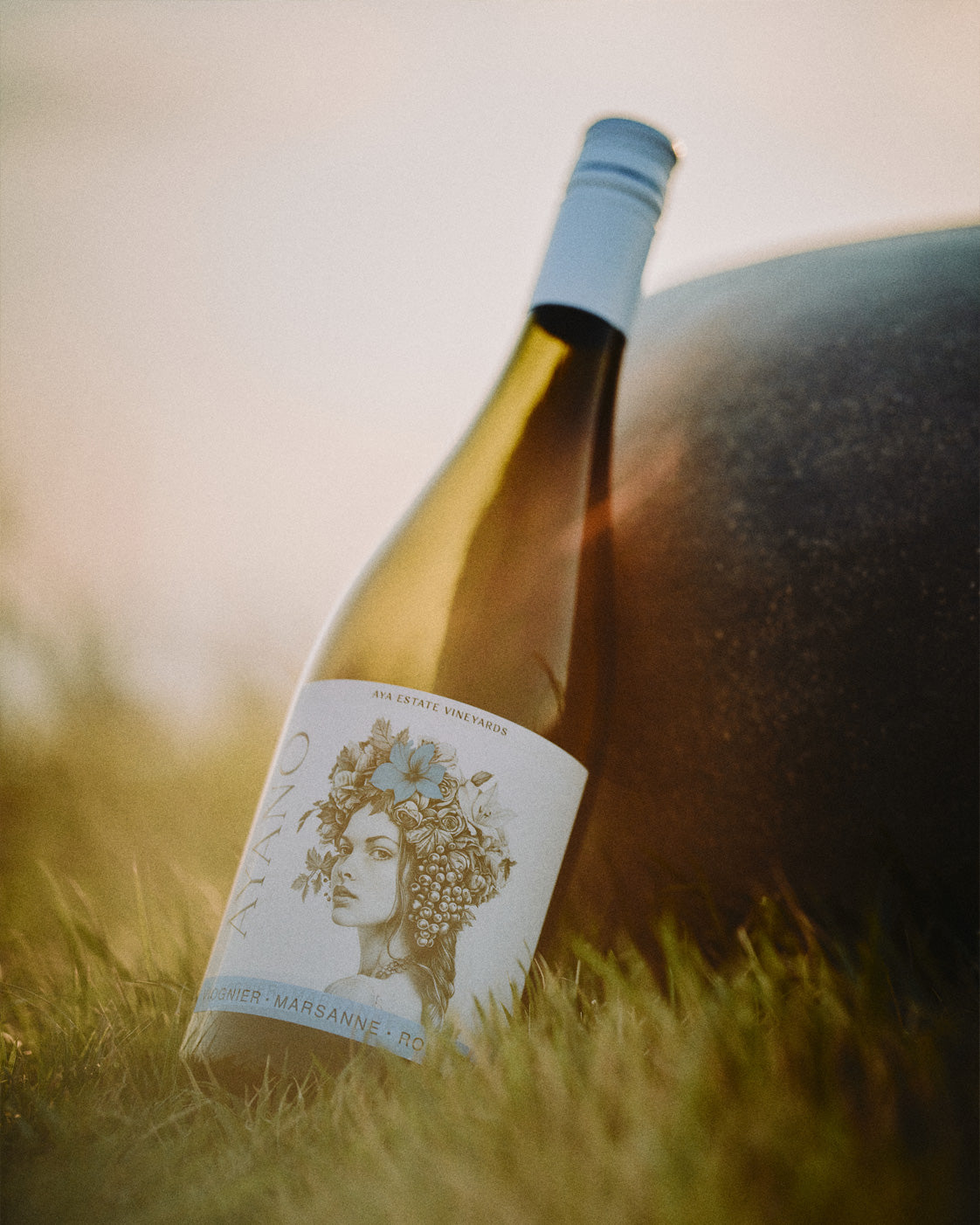 Bottle of Ayano VMR 2025 in the grass